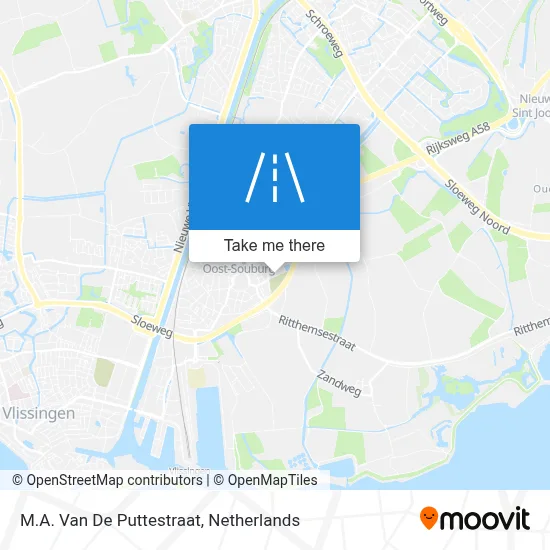 M.A. Van De Puttestraat map