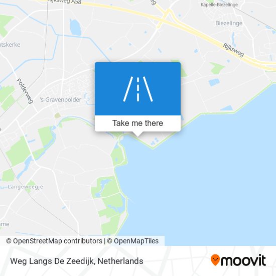 Weg Langs De Zeedijk map