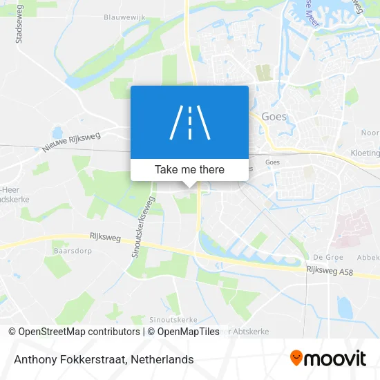 Anthony Fokkerstraat map