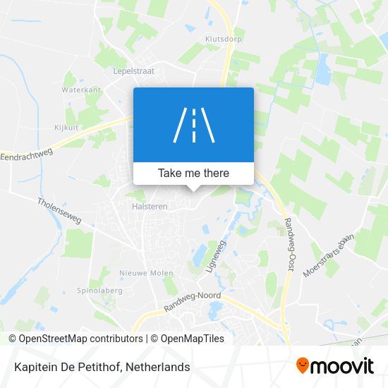 Kapitein De Petithof map