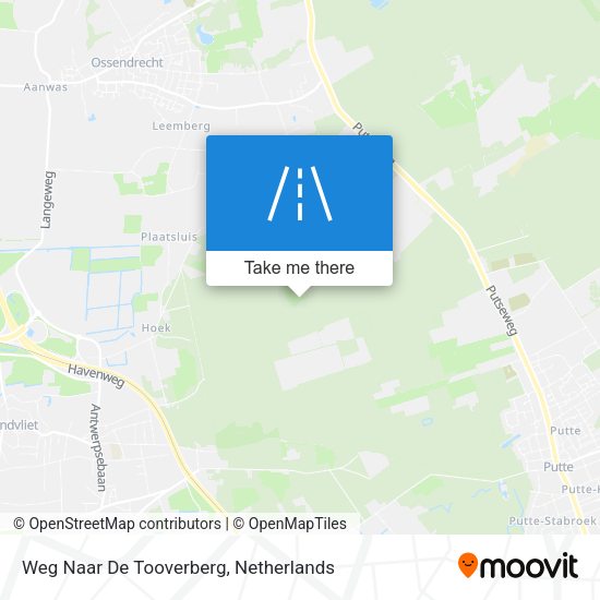 Weg Naar De Tooverberg map