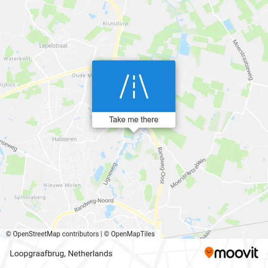 Loopgraafbrug map