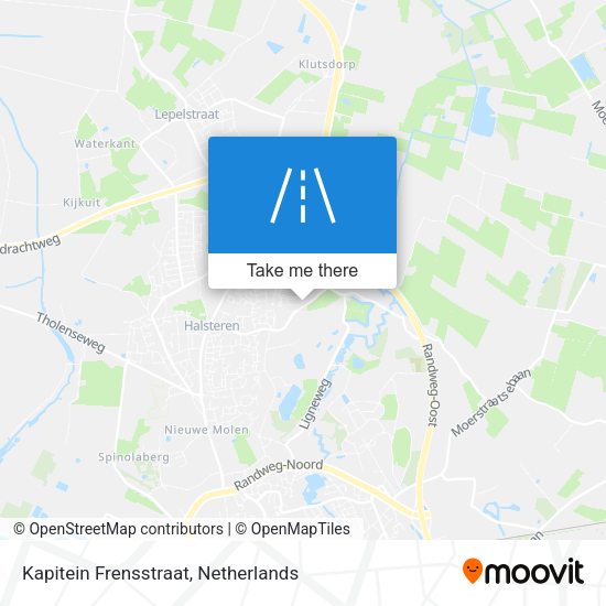 Kapitein Frensstraat map