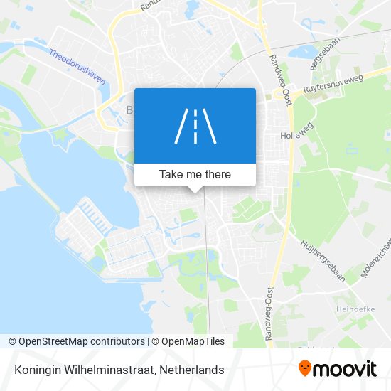 Koningin Wilhelminastraat map