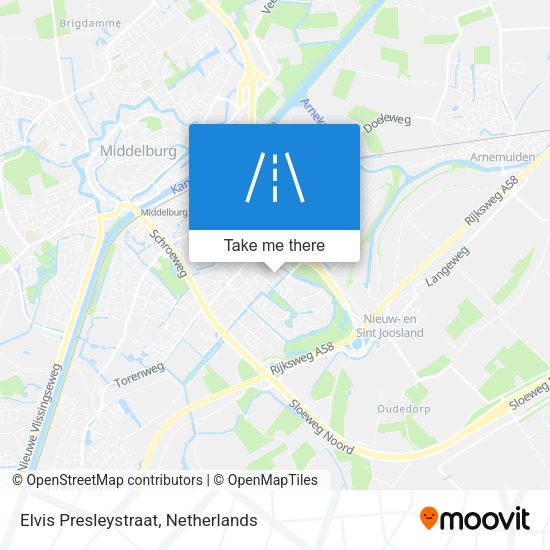 Elvis Presleystraat map
