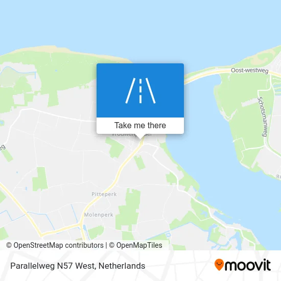 Parallelweg N57 West map