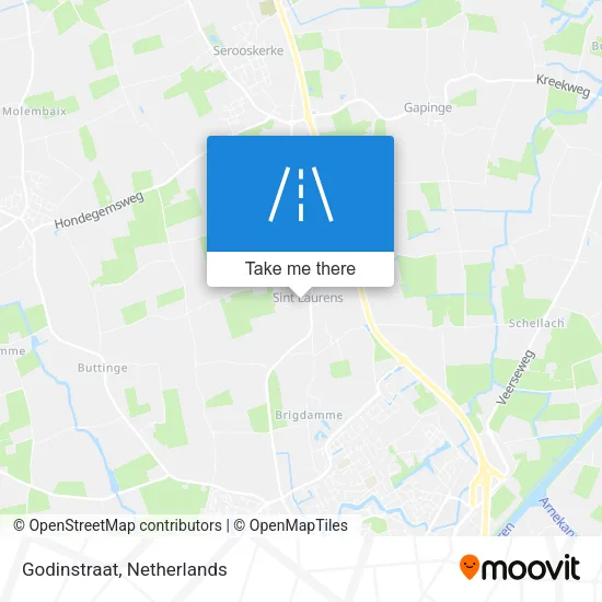 Godinstraat map