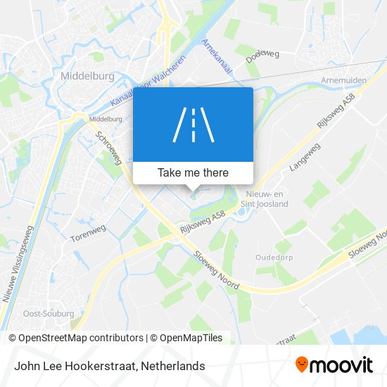 John Lee Hookerstraat map