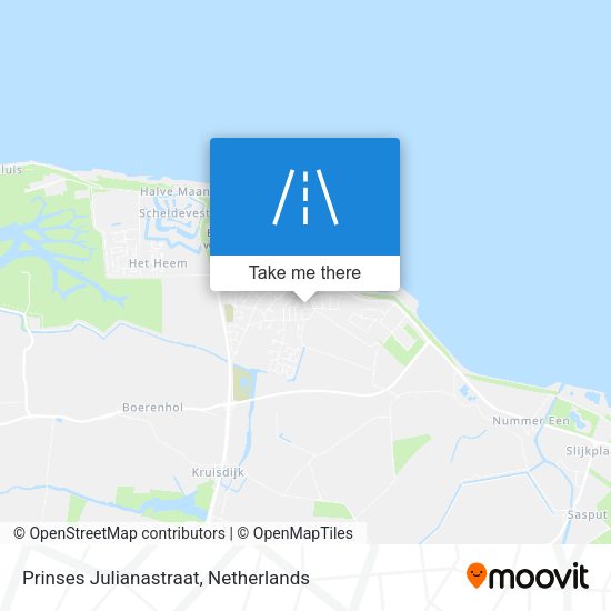 Prinses Julianastraat map