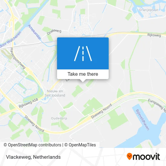 Vlackeweg map