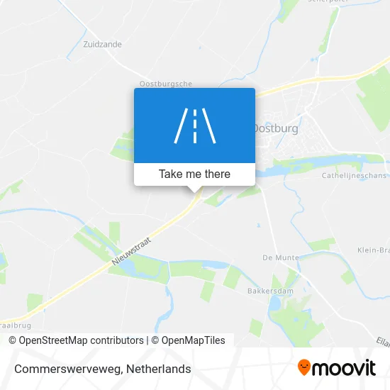 Commerswerveweg map