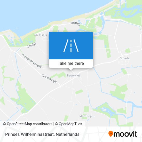 Prinses Wilhelminastraat map