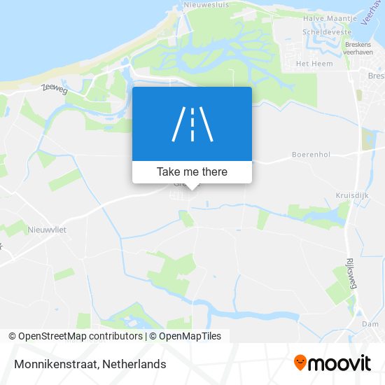 Monnikenstraat map