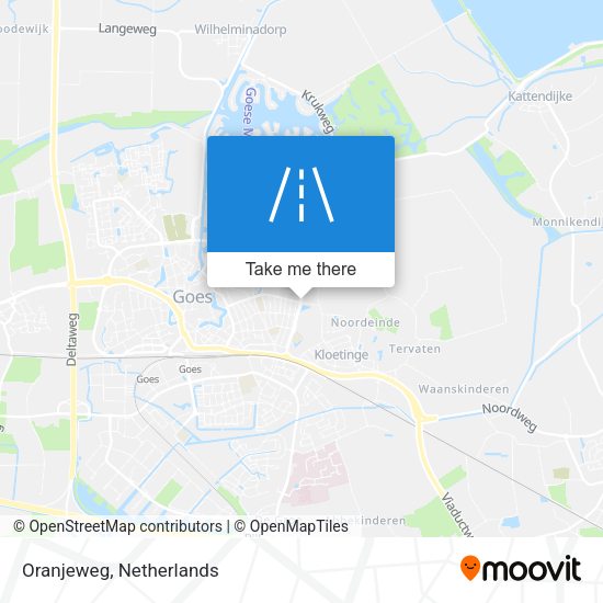 Oranjeweg map