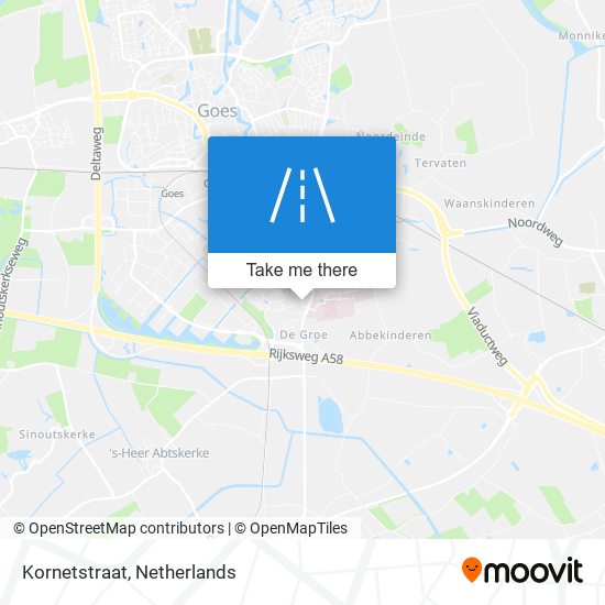 Kornetstraat map