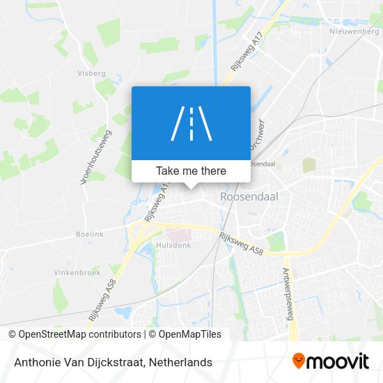 Anthonie Van Dijckstraat map