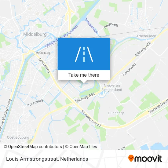 Louis Armstrongstraat map