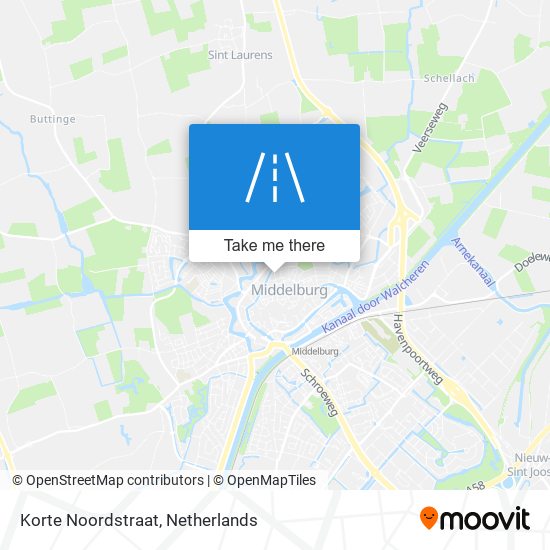 Korte Noordstraat Karte