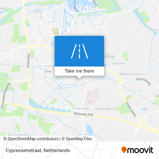 Cypressenstraat map