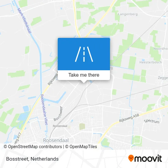 Bosstraat map
