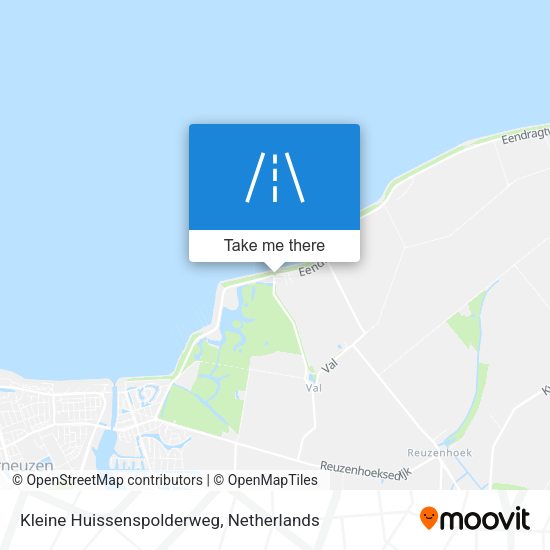 Kleine Huissenspolderweg map