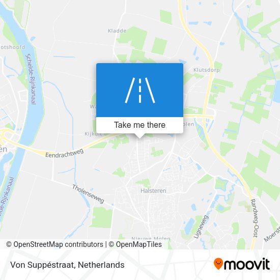 Von Suppéstraat map