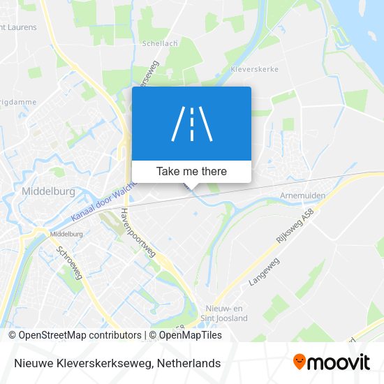 Nieuwe Kleverskerkseweg map