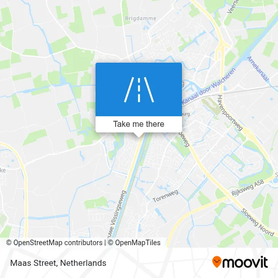 Maasstraat map