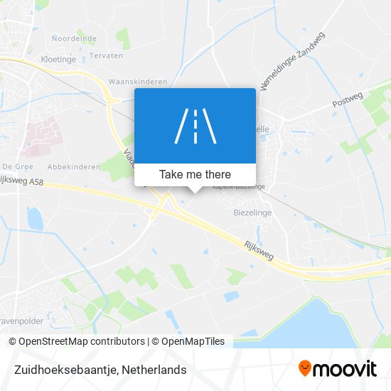 Zuidhoeksebaantje Karte