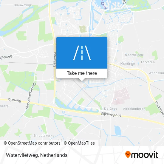 Watervlietweg map