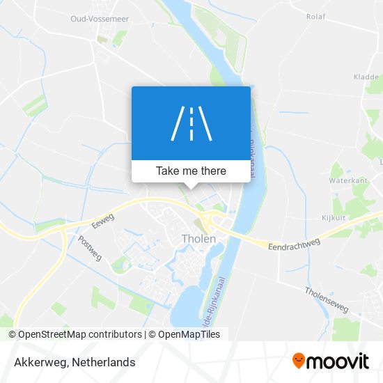 Akkerweg map