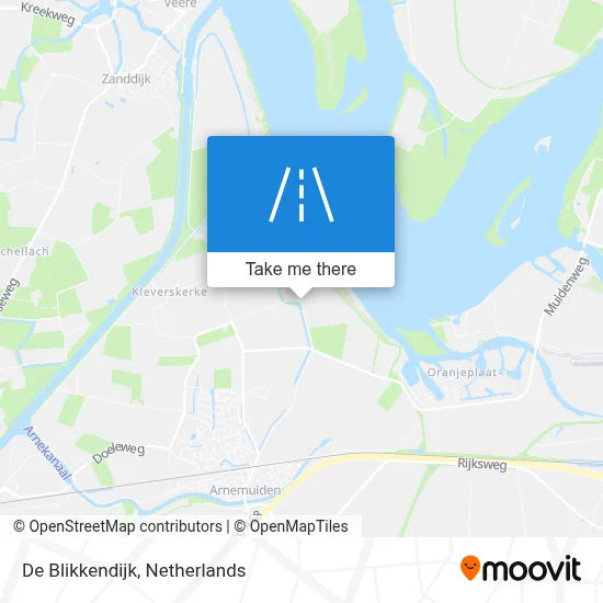 De Blikkendijk map