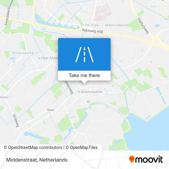 Middenstraat map