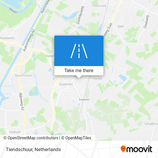 Tiendschuur map