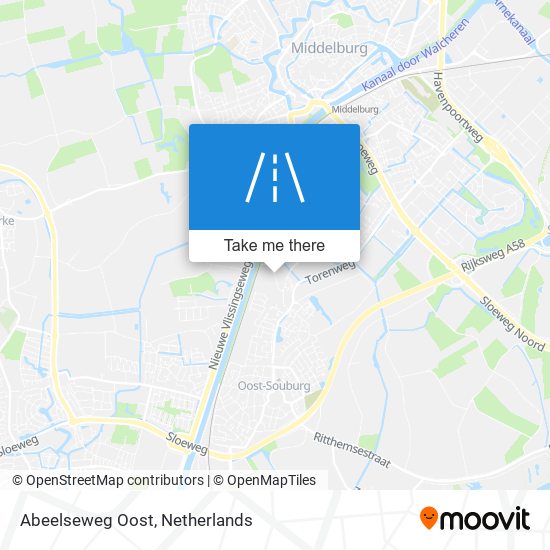 Abeelseweg Oost map