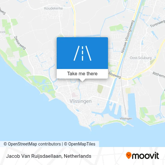 Jacob Van Ruijsdaellaan map