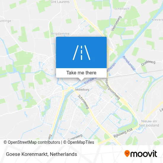 Goese Korenmarkt map