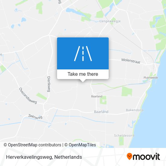 Herverkavelingsweg map