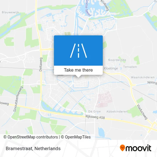 Bramestraat map
