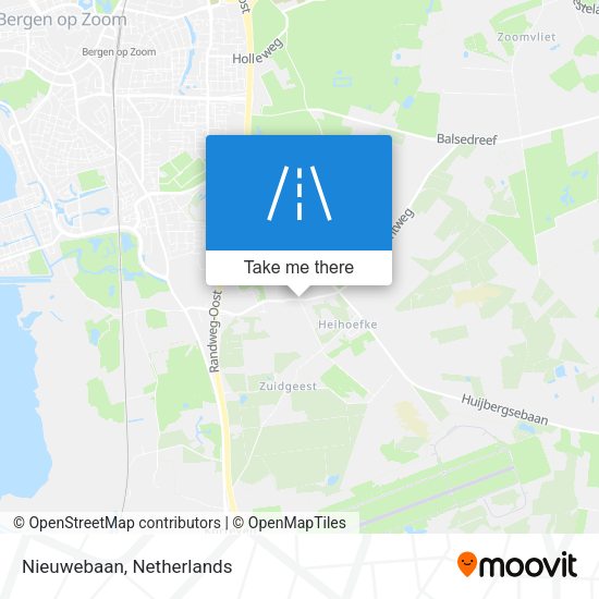 Nieuwebaan map