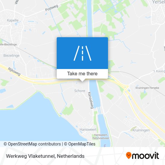 Werkweg Vlaketunnel map