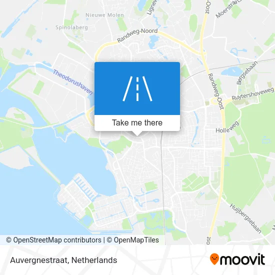 Auvergnestraat map