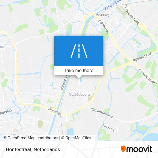 Hontestraat map
