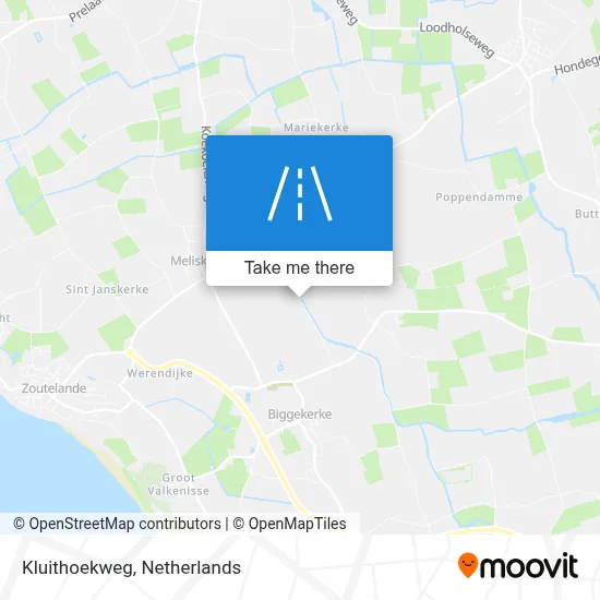 Kluithoekweg map