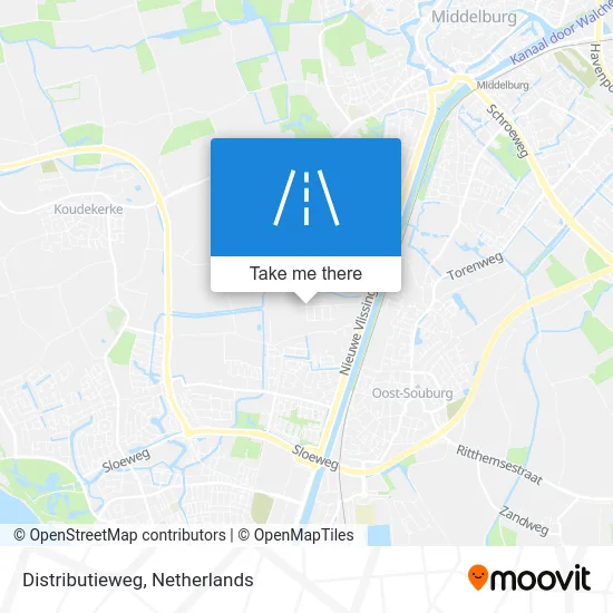 Distributieweg map