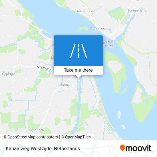 Kanaalweg Westzijde map