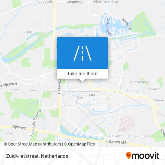 Zuidvlietstraat map