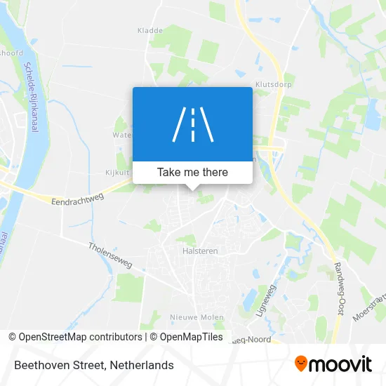 Beethovenstraat map