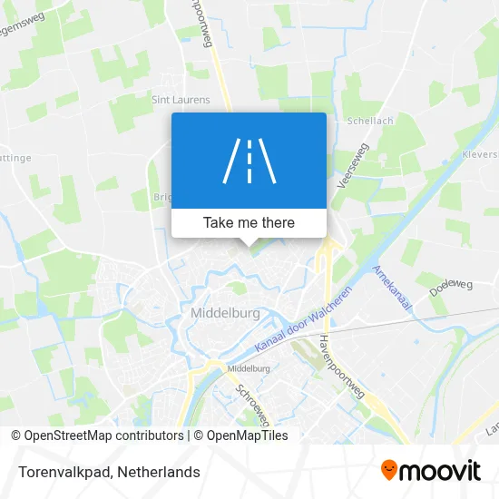 Torenvalkpad map