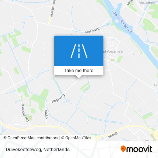 Duivekeetseweg map